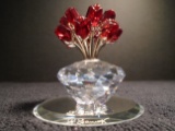 Swarovski crystal, The Vase of Roses Jubilee Edition. Exclusive for SCS members.