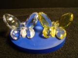 Pair of Swarovski crystal Butterflies.