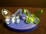 Pair of Swarovski crystal Butterflies.