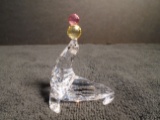 Swarovski crystal Playing Seal.