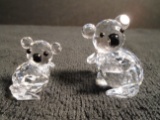 Pair of Swarovski crystal Koalas.