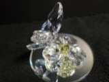 Swarovski crystal Butterfly on Flower