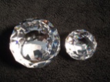 Pair of Swarovski crystal Paperweights. 