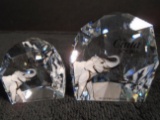 Pair of Swarovski crystal Paperweights. 