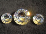 Collection of 3 Swarovski crystal Paperweights. 