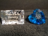 Pair of Swarovski crystal Paperweights. 