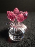 Swarovski crystal Rose Tulips.