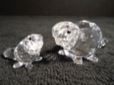 Pair of Swarovski Beavers