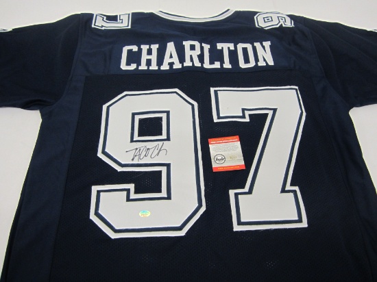 Taco Charlton Dallas Cowboys signed autographed jersey Certified Coa