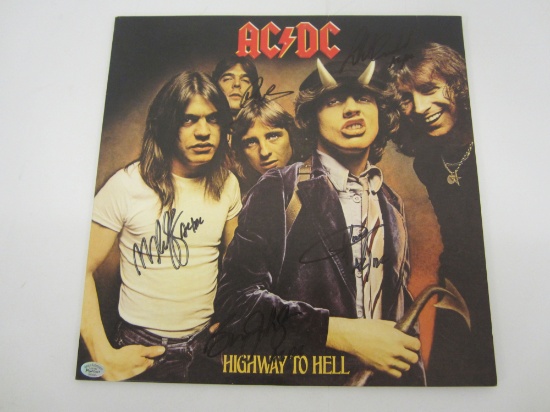ACDC signed autographed record album Certified Coa