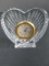 Waterford Crystal Clock Heart Shaped