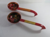 Russian Lacquered Serving Ladles