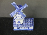 Delfts Blauw Porcelain Windmill