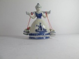 Delft Blue & White Porcelain Figurine