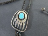 Bennett Navajo Style Sterling Bolo Tie