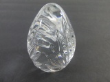 Rogaska Crystal Egg Paperweight