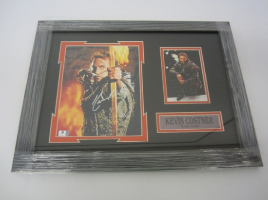 Kevin Costner "Robin Hood" Signed Autographed Framed 8x10 Photo GAI Certified