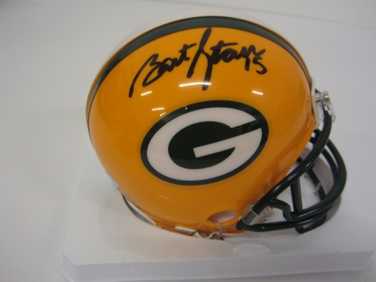 Bart Starr Green Bay Packers signed autographed mini helmet PAAS Coa