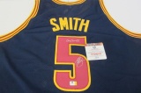 JR Smith Cleveland Cavaliers signed autographed jersey Global Coa