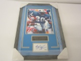 Barry Sanders Detroit Lions signed Framed Cut Signature with 11x14 photo Global Coa