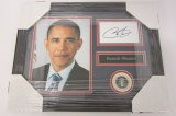 Barack Obama Former POTUS signed autographed framed cut signature Certified Coa