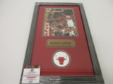 Michael Jordan Chicago Bulls signed autographed framed 8x10 photo Global Coa