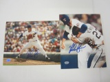 Nolan Ryan Texas Rangers signed autographed lot of 2 8x10 photos Certified Coa
