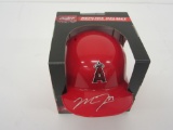 Mike Trout Los Angeles Angels signed autographed mini helmet Certified Coa