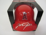 Mike Trout Los Angeles Angels signed autographed mini helmet PAAS Coa