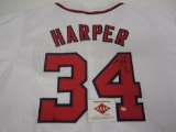 Bryce Harper Washington Nationals signed autographed jersey PAAS Coa