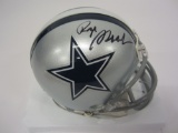 Roger Staubach Dallas Cowboys signed autographed mini helmet PAAS Coa