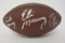 Peyton Manning/Eli Manning/Archie Maning Hand Signed Autographed Football Paas Certified.