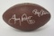 Tony Dorsett/Roger Staubach Dallas Cowboys Hand Signed Autographed Football Paas Certified.