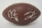 Amari Cooper/Derek Carr Oakland Raiders Hand Signed Autographed Football Paas Certified.