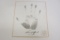 Frank Gifford Hand Signed Autographed Hand Print Original Hand Print Co. Certified.