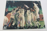 1997 Florida Marlins Celebration Team Signed Autographed 16x20 Photo Paas Certified.