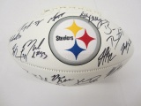 2017 Pittsburgh Steelers Team Signed Autographed Logo Football PSAS Certified.