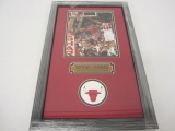 Michael Jordan Chicago Bulls Hand Signed Autographed Framed Matted 8x10 Photo GAI Certified