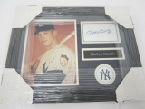 Mickey Mantle New York Yankees Hand Signed Autographed Framed Matted Index Card Ultimate Authentics