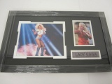 Lady Gaga Hand Signed Autographed Framed Matted 8x10 Photo PSAS Certified.