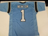Cam Newton Carolina Panthers Hand Signed Autographed Jersey PSAS Certified.