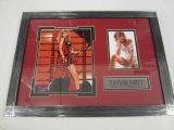 Taylor Swift Hand Signed Autographed Framed Matted 8x10 Photo PSAS Certified.