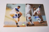 Lot of (2) Sandy Koufax Los Angeles Dodgers Hand Signed Autographed 8x10 Photos PSAS Certified.