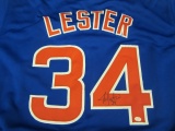 Jon Lester Chicago Cubs Hand Signed Autographed Jersey Paas Certified.