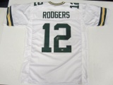 Aaron Rodgers Green Bay Packers Hand Signed Autographed Jersey AI Certified.