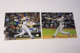 Lot of (2) Corey Seager Los Angeles Dodgers Hand Signed Autographed 8x10 Photos PSAS Certified.