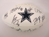 2016 Dallas Cowboys Team Signed Autographed Logo Football Bryant/Elliott/Prescott/Brown and Others P