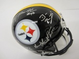 2017 Pittsburgh Steelers Team Signed Autographed Football Helmet Roethlisberger/Brown/Bell and Other