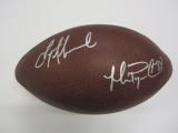 Michael Irving/Troy Aikman Dallas Cowboys Hand Signed Autographed Football Paas Certified.