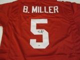 Braxton Miller Ohio State Buckeyes Hand Signed Autographed Jersey PSA/DNA Certified.
